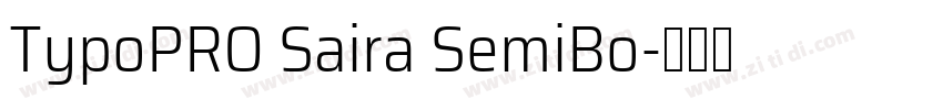 TypoPRO Saira SemiBo字体转换